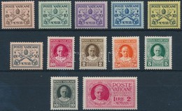 * 1929 XI. Pius Pápa 12 érték Mi 1-6, 8, 10-14 - Andere & Zonder Classificatie