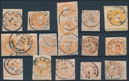 O 17 Db Krajcáros Hírlapbélyeg Szép, Olvasható Bélyegzésekkel / 17 Newspaper Stamps With Nice And Readable Cancellations - Autres & Non Classés