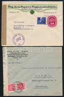 1900-1948 43 Db Küldemény Jobbakkal / 43 Covers, Postcards With Better Ones - Andere & Zonder Classificatie