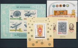 ** 1967-1981 4 Klf Vágott Bélyegnap Blokk (17.300) / 4 Different Imperforate Blocks - Autres & Non Classés