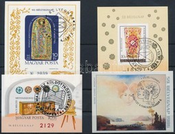 O 1977-1986 4 Klf Vágott Bélyegnap Blokk (16.500) / 4 Different Imperforate Blocks - Autres & Non Classés