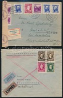 Csehszlovákia 6 és Szlovákia 7  Háború Előtti Küldemény Jobbakkal / Czechoslovakia 6 And Slovakia 7 Pre-war Covers And P - Autres & Non Classés