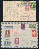 Skandinávia 6 Db Küldemény Külföldre A 30-as 40-es évekből / 6 Covers, Postcards Sent Abroad In The 1930-1940-es - Other & Unclassified