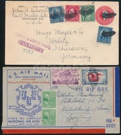 6 Db Régi Tengerentúli Küldemény / 6 Old Overseas Covers, Postcards - Autres & Non Classés