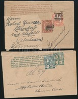 Ausztrália Queensland 4 Db Díjjegyes Címszalag Külföldre, Közte 2 Díjkiegészített / 4 PS-wrappers To Abroad, 2 With Addi - Autres & Non Classés