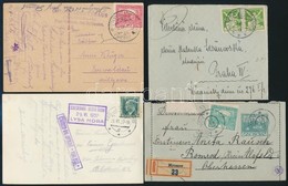 Csehszlovákia 9 Db Küldemény A 30-as évekig / Czechoslovakia 9 Covers, Postcard Up To The 1930-es - Andere & Zonder Classificatie