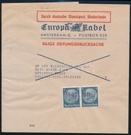 Deutsches Reich 1941 3 Címszalag / 3 Wrappers Durch Deutsche Dienstpost Niederlande - Altri & Non Classificati