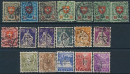 O Svájc 18 Db Hivatalos Bélyeg Stecklapon / Switzerland 18 Official  Stamps - Autres & Non Classés
