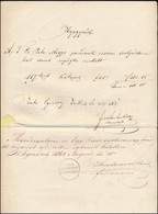 1862 Jegyzék 60kr (1858) + 2kr (1859) +1kr (1859) Hirdetménybélyeggel - Zonder Classificatie