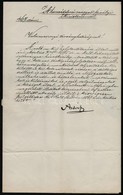 1867 A M. Kir. Honvédelmi Minisztérium Sokszorosítási Eljárással Másolt Hivatalos Levele Győr Vármegyei Törvényhatóságok - Unclassified