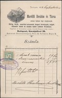 1892 Bp. Károly Körút, Mardili Ibrahim és Társa Szivacs Halászó Hajó Tulajdonosok, Tengeri Szivacs, Hal és Keleti Cikkek - Zonder Classificatie