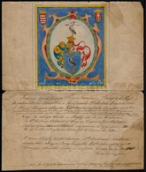 1848 A Nemes Sághy Család Kézzel Rajzolt Címere Az 1631-es Címeres Levélről. Lerajzolta és Hitelesítette Nemes Saaghy Gy - Unclassified
