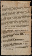 1848 A Pesti Városi Tanács Hirdetménye, Benne A Március 15-i 12 Ponttal és Az Aznapi Események összefoglalásával, Foltos - Non Classés