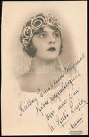 Szabó Lujza Gizella (férjezett Nevén Dr. Palik Frigyesné;  1904-1934) Opera-énekesnő, Dedikált Fotó 12x17 Cm - Other & Unclassified