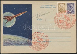 Jurij Alekszejevics Gagarin (1934-1968) Szovjet űrhajós Aláírása Emlékborítékon /
Signature Of Yuriy Alekseyevich Gagari - Autres & Non Classés
