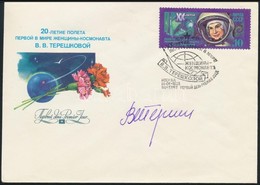 Valentyina Tyereskova (1937- ) Szovjet űrhajós Aláírása Emlékborítékon /
Signature Of Valentina Tereshkova (1937- ) Sovi - Sonstige & Ohne Zuordnung