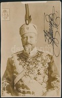 Cca 1910 Ferdinánd Bolgár Király (1909-1919) Aláírt Fotója. Hátán Ragasztónyom, Kis Szamárfül. / Autograph Signed Photo  - Sonstige & Ohne Zuordnung