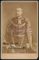 1895 Széchényi Manó (1858-1926) Király Személye Körüli Miniszter Portréja, Keményhátú Fotó Theodor Prümm Berlini Műtermé - Autres & Non Classés