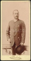 Cca 1900 Dr. Kunz Jenő (1844-1926) ügyvéd, Jogfilozófus, Szociológus, Közgazdász Keményhátú Fotója. A Győr-Sopron-Ebenfu - Other & Unclassified