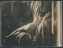 Cca 1910 Akt Háttal, Jelzetlen Fotó, 9×12 Cm / Nude - Other & Unclassified