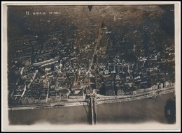 Cca 1940 Légifelvétel Budapest Belvárosáról Az Erzsébet Híddal. 18x13 Cm - Autres & Non Classés