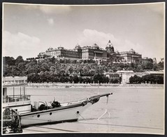 Cca 1935 Budapest, Professzionális Minőségű, Vintage Fénykép A Budai Királyi Palotáról, 23,5x29,5 Cm - Autres & Non Classés