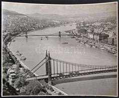 Cca 1935 Budapest, Professzionális Minőségű, Vintage Fénykép A Dunai Panorámáról, 23,5x29,5 Cm - Autres & Non Classés