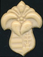 1939 'Pax-ting Gödöllő' Feliratos Magyar Kiscímeres Cserkész Jelvény, Csontőrlemény, 4,5×3,5 Cm - Scoutisme