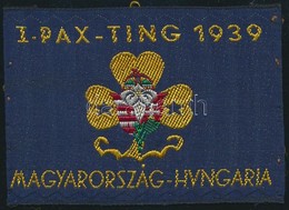 1939 Pax-Ting Magyarország Textilfelvarró - Scoutismo