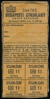 1944 Budapesti Cukorjegy Zsidó Részére - Pfadfinder-Bewegung