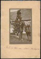 1914 Hets Tivadar Huszárszázados Vécsén, Nógrády Imre Felvétele, Kartonra Ragasztva, Feliratozva, 14×9 Cm - Other & Unclassified