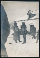 1915 Felsőodor, József Főherceg Katonával Beszélget, Fotó, Hátulján Feliratozva, 16×11,5 Cm - Autres & Non Classés