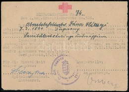 1945 Az 526. Sz. Katonakórház 2 Db Igazolása Katonakórházi Tisztviselő Részére, Angol Illetve Német Nyelven - Autres & Non Classés