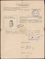 1946 Amerikai Leszerelési Papír Magyar Katona Részére / US Discharge Document For Hungarian Soldier. - Sonstige & Ohne Zuordnung