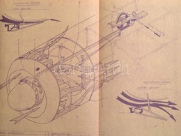 1953 'Ölyv' Album (Honvédelmi Minisztérium), A Jak-11 ('Ölyv') Kiképző Vadászgép Különféle Műszaki Rajzai (műszerfal, Ol - Autres & Non Classés