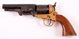 1851 Sheriff 15' 36cal Revolver Igányes Gyűjtői Replikája. Gazdagon Vésett Részekkel. / Quality Repica Revolver Handgun  - Other & Unclassified