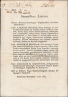 1834 Kolozsvár: Körözvény Magyar Nyelven - Unclassified