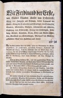 1840 I Ferdinánd Király Okmányilletékekről Szóló, Szignettákról Szóló Rendelete Modern Félvászon Kötésben 62p. / Order O - Zonder Classificatie