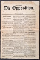 1848 A Die Opposition Radikális Bulvárlap Október 9-i Különszáma, érdekes Aktuális Hírekkel, Német Nyelven / 1848 Die Op - Ohne Zuordnung