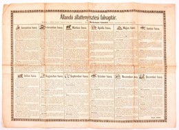 1866 Állandó állattenyésztési Falnaptár, Melléklet A 'Falusi Gazda' 1866. évi Folyamához, Hajtott - Ohne Zuordnung