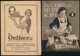 Cca 1930 Dr. Oetker 2 Db Receptkönyv - Non Classés