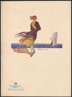 1934 Cosulich Societa Triestina Di Navigazione Hajózási Vállalat MS Vulcania Hajójának Olasz Nyelvű étlapja / Menu Of MS - Ohne Zuordnung