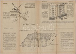 Cca 1940 Budapest VIII., Fiumei út 10. öröklakásos Társasház Ismertető Brosúrája, Alaprajzzal - Ohne Zuordnung