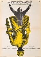 1976 A Zsoldoskatona, Filmplakát, Főszereplő: Bud Spencer, Hajtott, 60×40 Cm / Soldier Of Fortuna (starring: Bud Spencer - Sonstige & Ohne Zuordnung