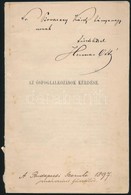 Hermann Ottó: Az ősfoglalkozások Kérdése. Különlenyomat A Budapesti Szemle 1897. Márciusi Füzetéből. A Szerző, Pivarczy  - Ohne Zuordnung