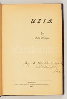 Balló Mátyás: Uzia. Bp.,1897, Kilián Frigyes, (Id. Poldini Ede-ny.),4+112+2 P. Egyetlen Kiadás. Későbbi Félvászon-kötésb - Ohne Zuordnung