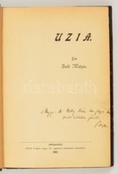 Balló Mátyás: Uzia. Bp.,1897, Kilián Frigyes, (Id. Poldini Ede-ny.),4+112+2 P. Egyetlen Kiadás. Későbbi Félvászon-kötésb - Unclassified