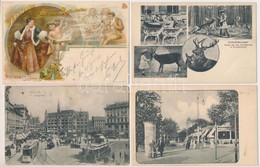 ** * 76 Db RÉGI Német Városképes Lap, érdekesebb Darabokkal / 76 Pre-1945 German Town-view Postcards With Many Interesti - Ohne Zuordnung