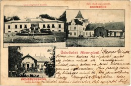 T2/T3 1900 Abony, Gróf Keglevich és Antos Kastély, Báró Harkányi Nyaraló (EM) - Unclassified