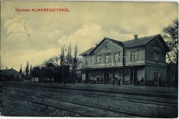 T2 Almásfüzitő, Vasútállomás. Kiadja Czilling Zsigmond és Társa / Bahnhof / Railway Station - Non Classificati